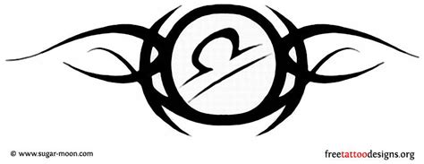 Tribal Libra Symbol Tattoo Design Tatoo Libra