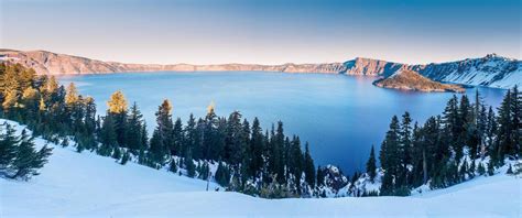 Wallpaper Landscape Snow Winter Alps Crater Lake Season