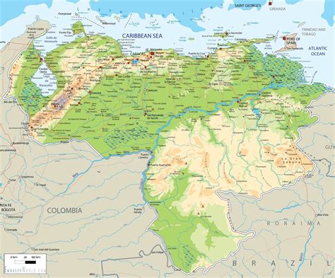 Political Map Of Venezuela Table Rock Lake Map