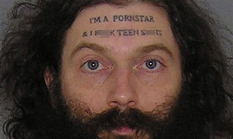 Cincinnati Man With Forehead Tattoo Arrested For Groping Daily Mail Online