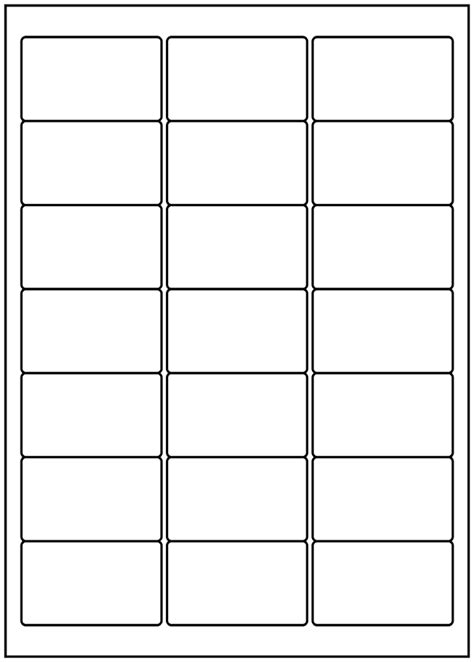 70gsm white paper with permanent adhesive. A4 Labels 21 Per Sheet 63.5 x 38.1mm - A4 Laser Labels