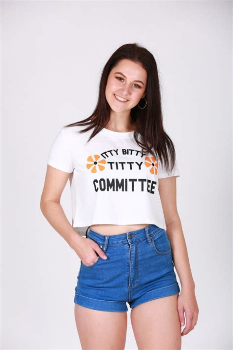 Itty Bitty Titty Committee Tees White Kitty Kat Klothing