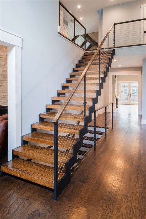 Free shipping does not apply to this product. Interior Floating Stairs and Cable Railings - Traditional - Staircase - New York - by Keuka ...