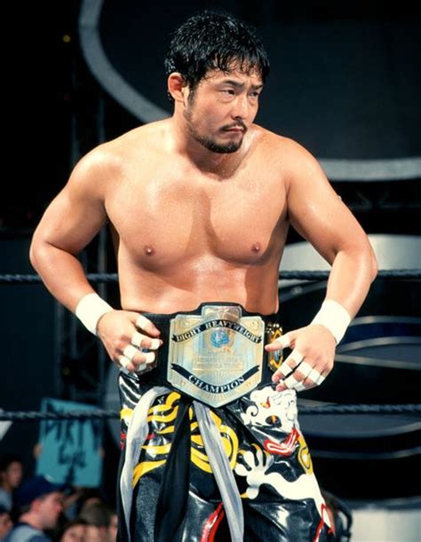 Tajiri Wearing The Wwf Light Heavyweight Title Wwe Champion Then And