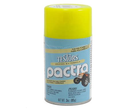 Pactra Fluorescent Yellow Rc Lacquer Spray Paint 3oz Pac303408