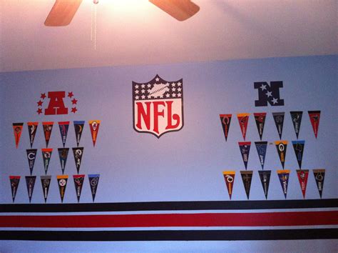 Over 20 years of experience to give you great deals on quality home products and more. NFL Boys Room | Vintage kids room decor, Kids room art diy ...