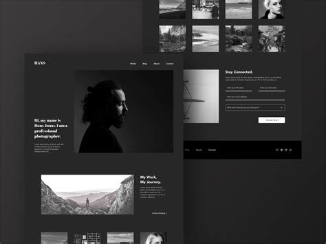 Minimal Portfolio And Personal Website Concept W Dark Mode By Luke Liu