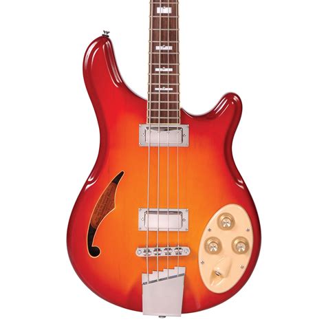 Disc Italia Rimini 4 Bass Guitar Cherry Sunburst With Gig Bag At Gear4music