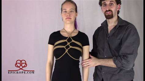 beginner rope bondage tutorial basic hishi chest harness youtube