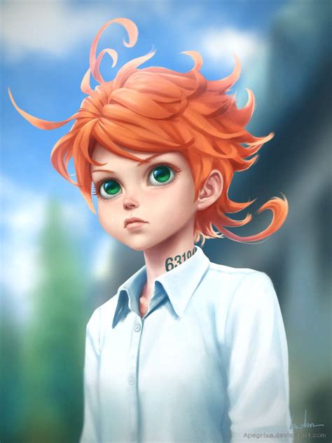 Emma The Promised Neverland Fan Art By Apegrixs On Deviantart Neverland Anime Girl Manga