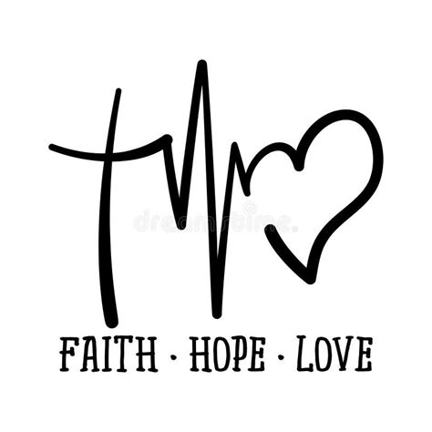 Faith Hope Love Symbol Copy Paste Faith Hope Love High Res Stock