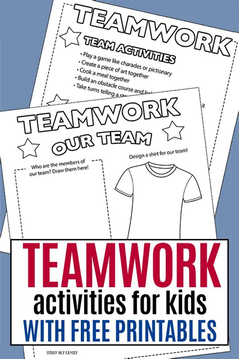 Printable Team Building Activities For Work