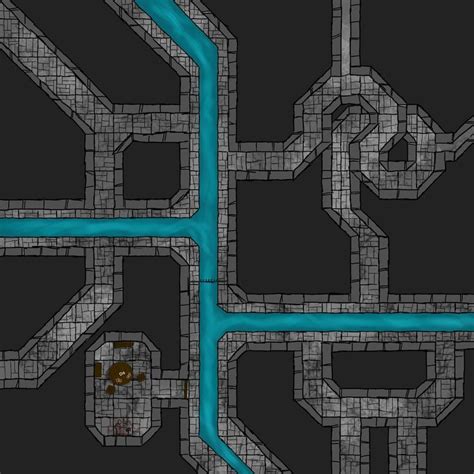 Small Sewer Map I Made For My Dnd Group Battlemaps Dungeon Maps