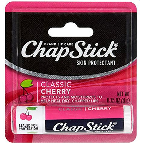 chapstick lip balm classic cherry 3 count