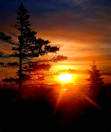Sunrise Over Lake Superior Artist Point Grand Marais Mn Usa