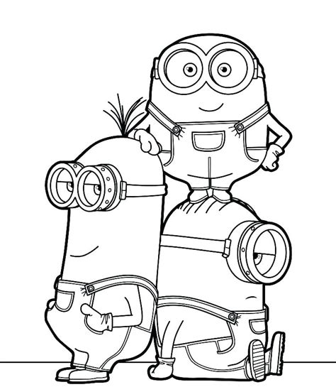 Jerry Minion Colouring Pages Sketch Coloring Page