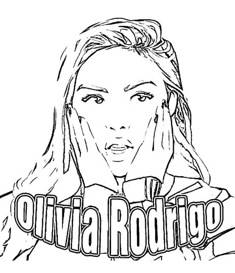 Olivia Rodrigo Coloring Page Aneeshamorgane The Best Porn Website