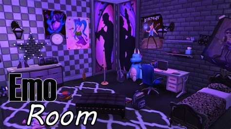 The Sims 4 Speed Build Emo Bedroom Youtube