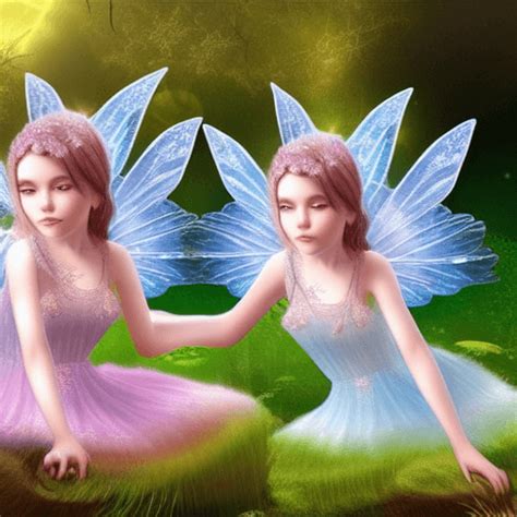 Beautiful Crystal Fairies Graphic · Creative Fabrica