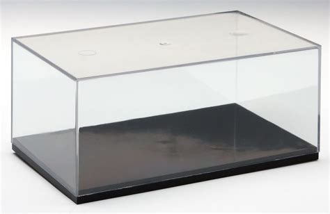 Model Display Case W Lift Off Acrylic Top And Black Base Display Case