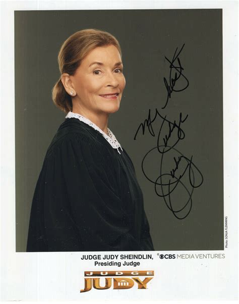 Judge Judy Sheindlin Hand Signed 8x10 Color Photocoa Popular Tv Judge Autographia