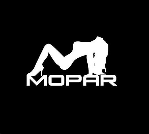Mopar Sexy Girl Logo Vinyl Decal Stickers