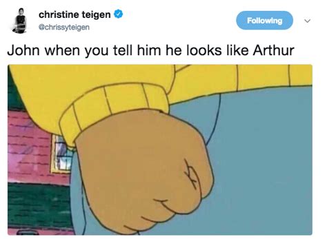 Christine Tiegen Arthurs Fist Know Your Meme