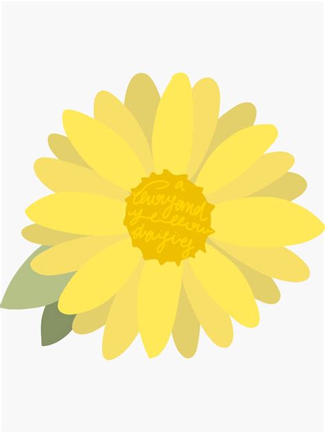 A Thousand Yellow Daisies Sticker For Sale By Emm Redbubble