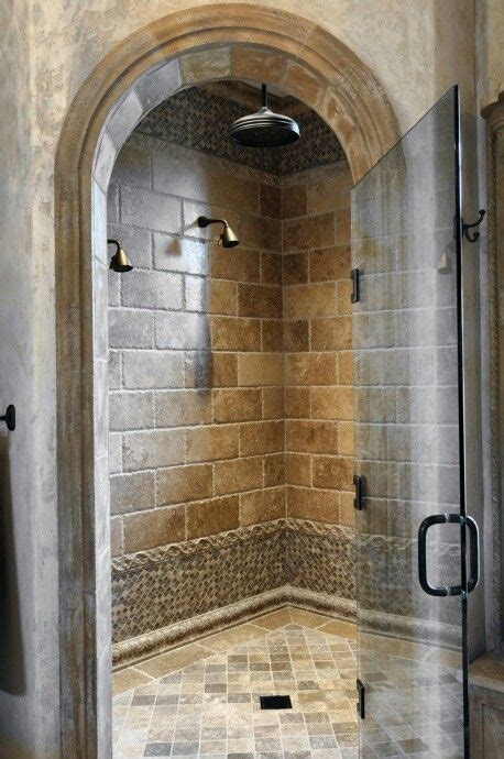 Dont Like The Entrance But Like The Tile Design Inside Bathroom Redo