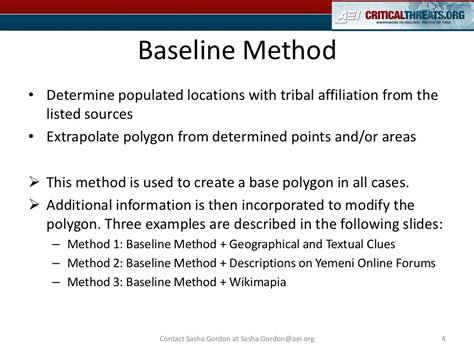 Baseline Method Determine Populated Locations