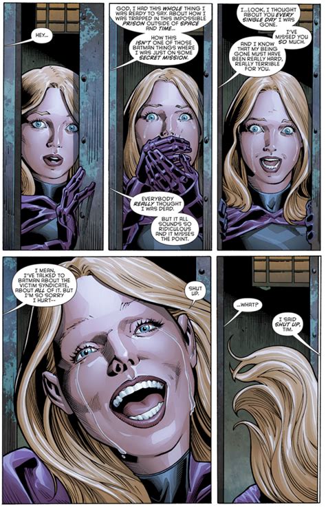 Stephanie Brown Learns Tim Drake Is Alive Rebirth Comicnewbies