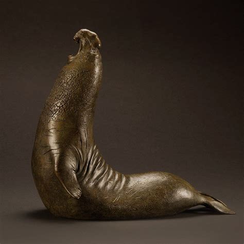 Elephant Seal 1 Stunning Ltd Edition Bronze Bull Elephant Seal By