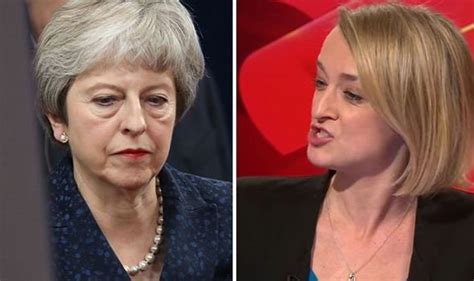 brexit news bbc s laura kuenssberg sets date by which theresa may will be gone uk news