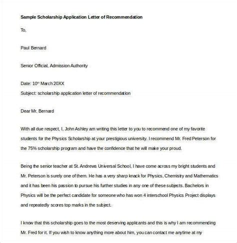 Writing a persuasive scholarship motivation letter for a masters or ph.d. 27+ Letters of Recommendation for Scholarship - PDF, DOC ...