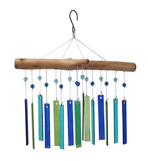 The Paragon Handcrafted Glass And Wood Wind Chime Faux
