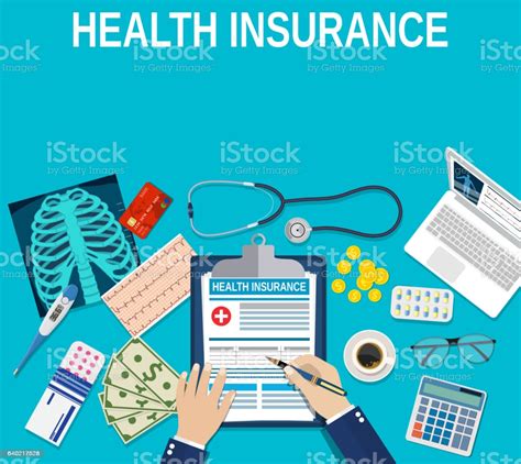 Insurance is not the need of society and life in today and yesterday, insurance has been and will always be required. Health Insurance Concept Stock Illustration - Download ...