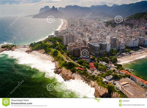 Aerial View On Rio De Janeiro Stock Image Image Of