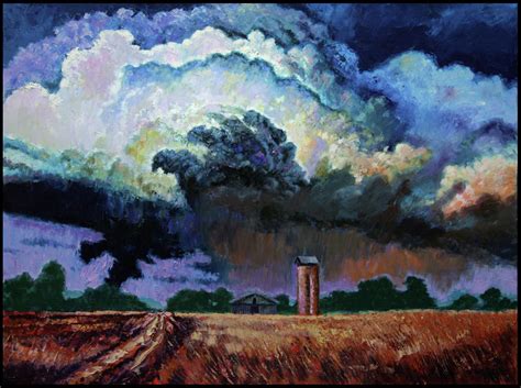 Storm Clouds Over Joplin Painting By John Lautermilch