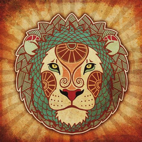 Leo 1300×1300 Leo Zodiac Lion Poster Zodiac Leo Art
