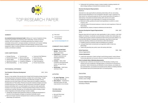 Before beginning, you'll need guidelines for how to write a research paper. Top Research Paper - CV Samples