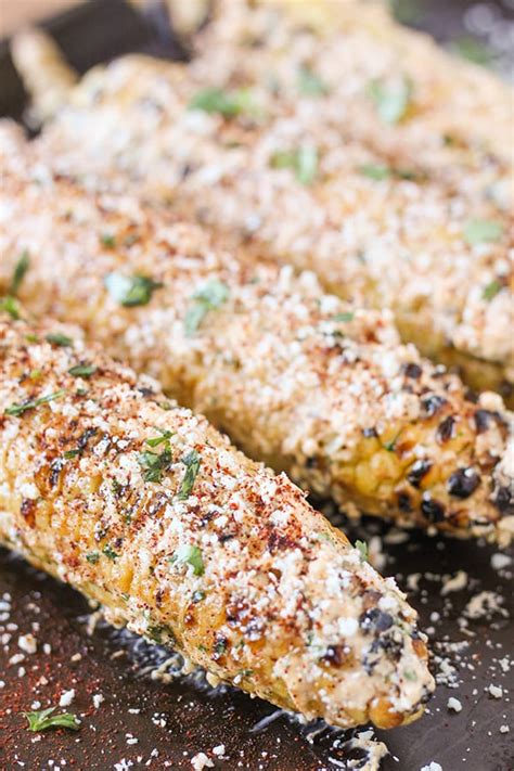 Mexican street corn with chilies, cilantro, and lime. Grilled Mexican Street Corn - No. 2 Pencil