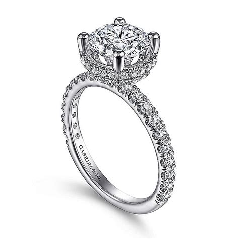 14k white gold hidden halo round diamond engagement ring er15228r8w44jj