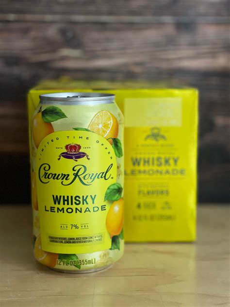 Crown Royal Lemonade Flavored Whiskey Cans 2022 Release 3brothersliquor