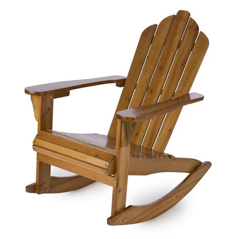 Rushmore Rocking Chair Garden Chair Adirondack Style 71x95x105 Brown