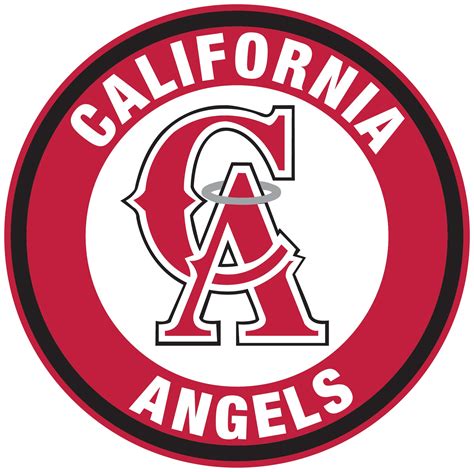 Los Angeles Angels Of Anaheim Ca Logo Circle Logo Vinyl Decal Sticker