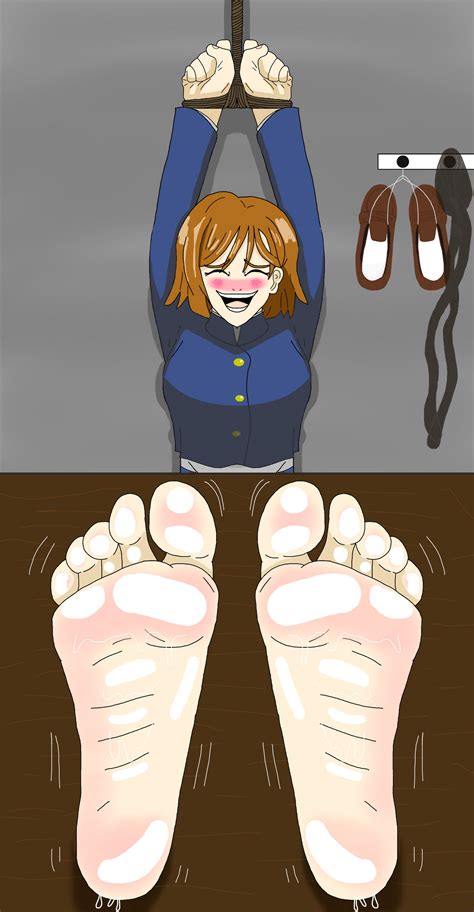 Nobaras Ticklish Experiment Oily Feet By Daforbidden1 On Deviantart