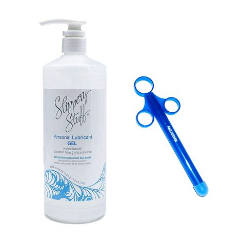 slippery stuff gel lube personal lubricant and amsterdam personal lube launcher applicator 32oz