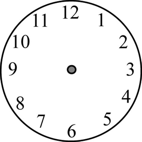 Clock Face without Hands Clip Art - Clock Face without ...