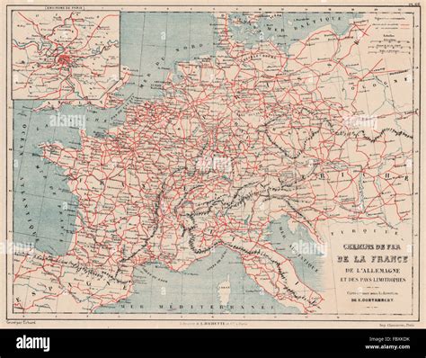 France And Germany Railways Westerncentral Europe Chemins De Fer Stock