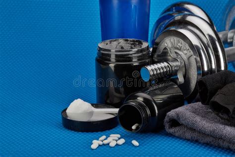 Sports Nutrition And Fitness Equipment Stock Image Image Of Remedy